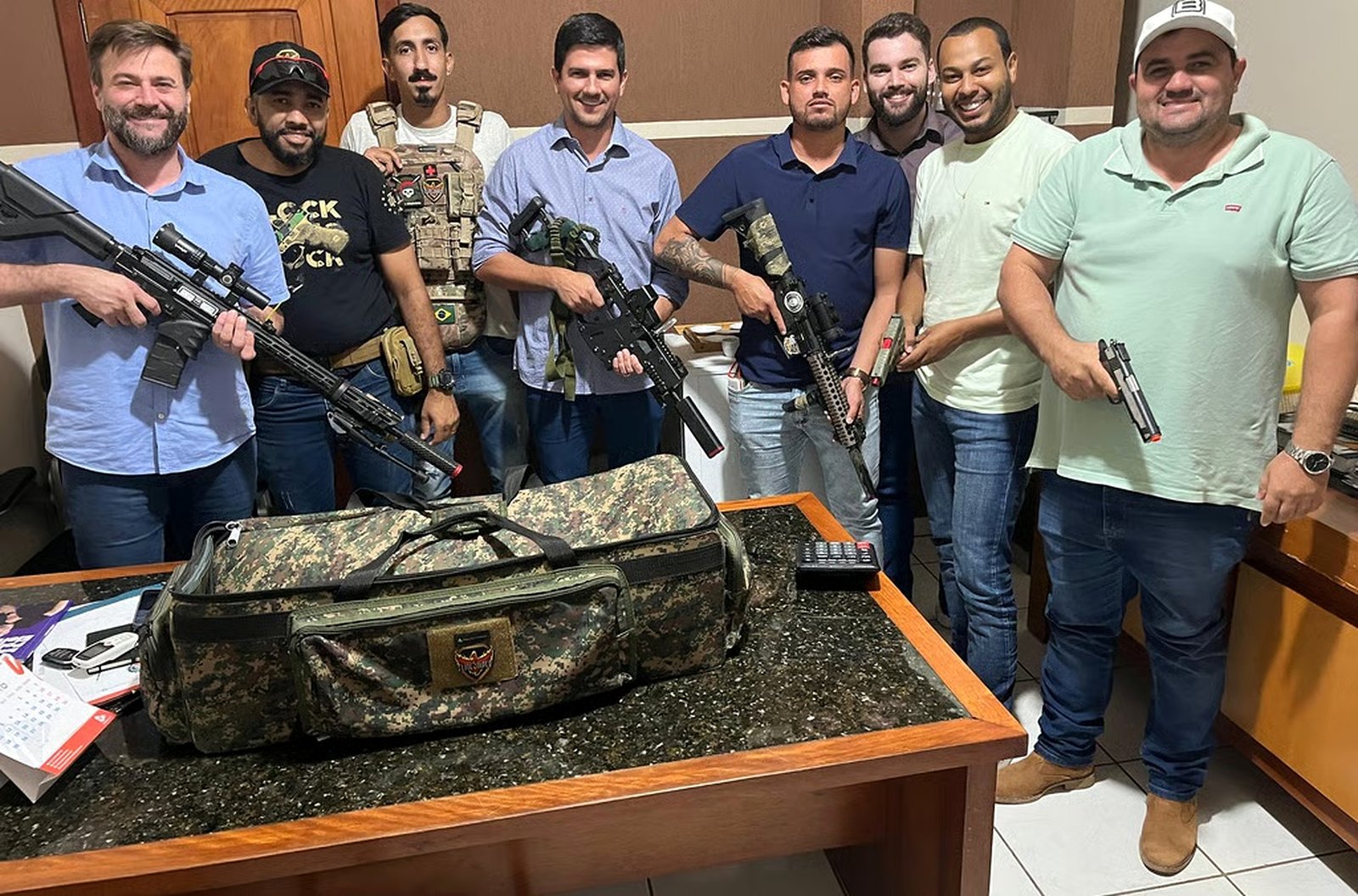 Rodrigo Benassi recebe representantes do C.T.O. para planejamento de grande evento de Airsoft em Colíder
