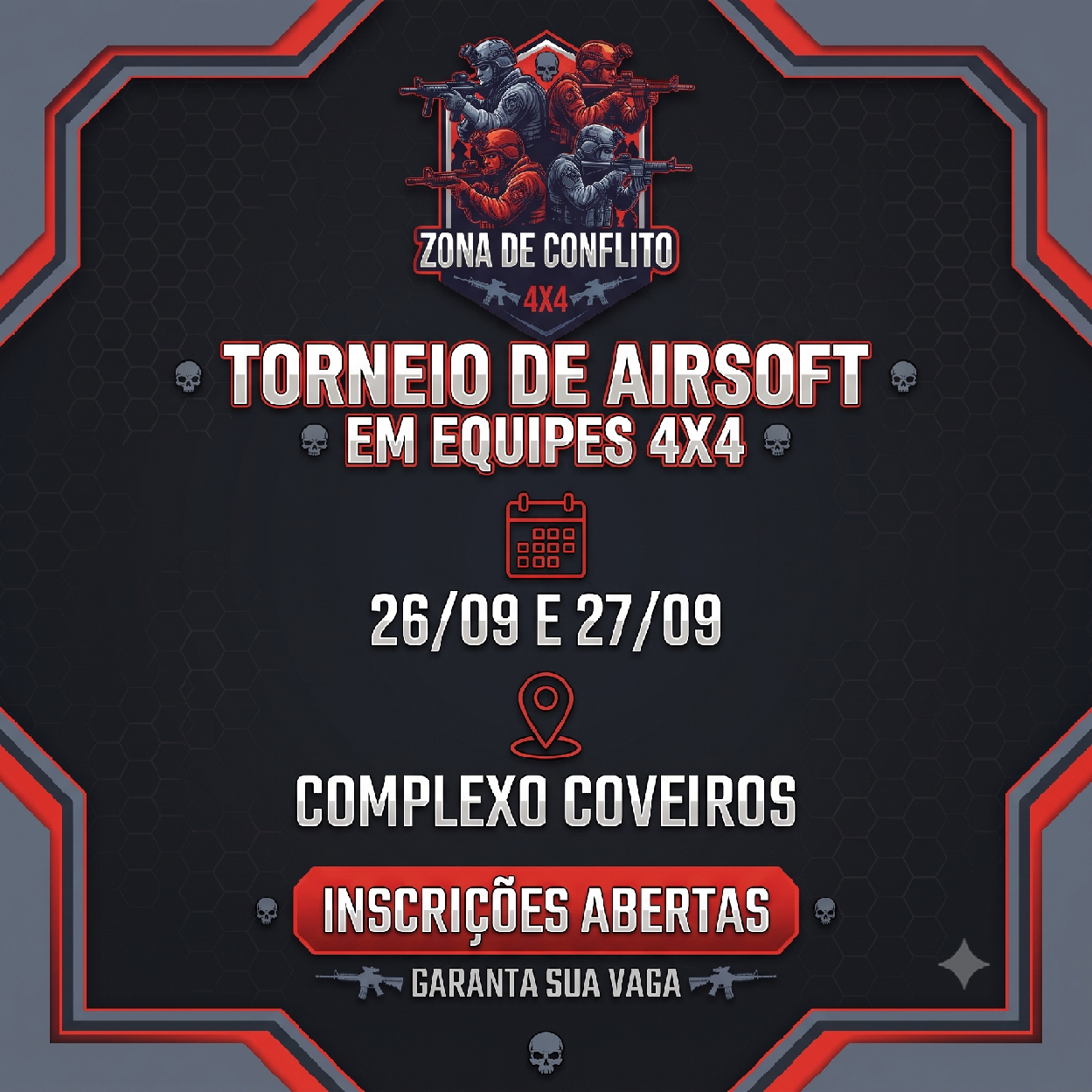 Torneio Airsoft 4x4 - Zona de Conflito